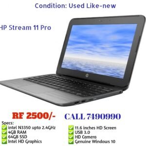 Hp Laptop Stream 11inch, 4gb ram, 64gb ssd