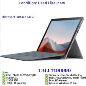 Refurbished Surface GO 2, 8GB RAM, 128GB SSD, 10.1 inches