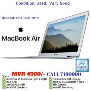 Macbook Air i5 8gb ram 256gb ssd 2017