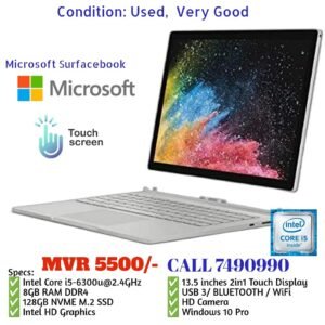 Surface Book i5 6th 8gbram 128gbssd