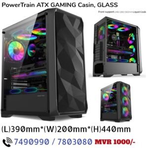Power train gaming casin ATX, L345xW200xH450