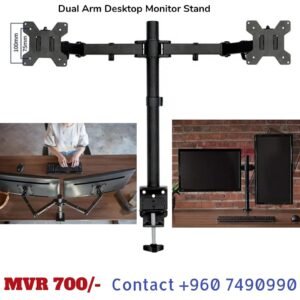 T shape Dual arm monitor stand