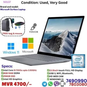 Surface Laptop, 13inch, Core i5-7300u, 8GB RAM, 256GB SSD