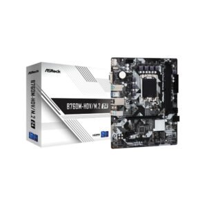 ASRock B760M-HDV/M.2 LGA 1700 DDR4 Micro ATX Motherboard,