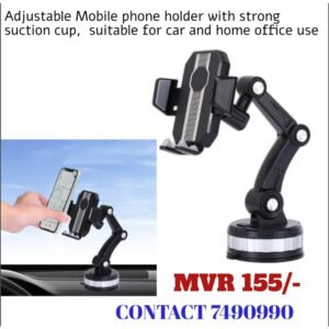 phone stand, adjustable, with strong suction cup, suitable for car and office use