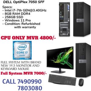 dell optiplex core i7-7 thgen 7050 mini pc