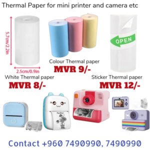Thermal paper roll for mini printer and camera (Sticker)