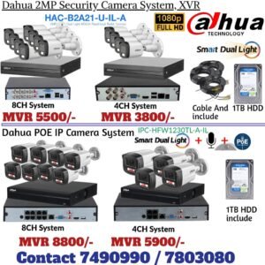 Dahua 8ch XVR camera system